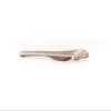 one large quarter split elk antler on a white background