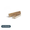 two small moose paddle antler chews on a white background with the text "Low Density" written below