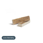 two small moose paddle antler chews on a white background with the text 
